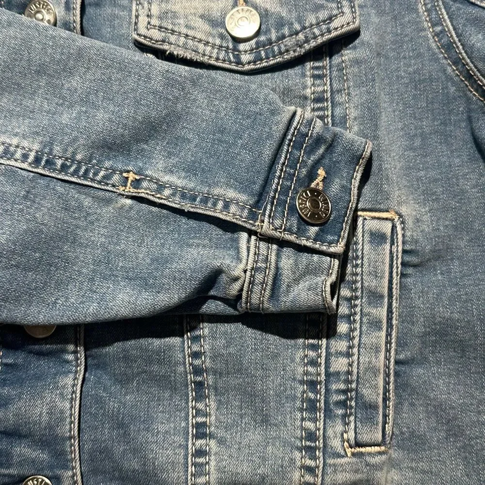 Girls Justice Cropped Denim Jacket – Size 8